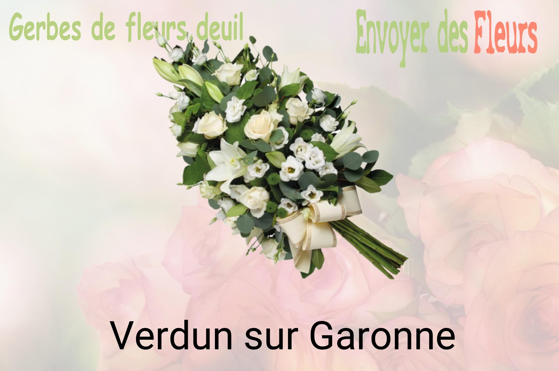 Gerbe de fleurs de deuil livrée à Verdun-sur-Garonne